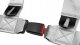 Pasy sportowe Slide V2 Srebrne 4P 3" E4 1