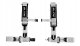 Pasy sportowe Slide V2 Srebrne 4P 3" E4 2