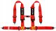 Pasy sportowe Slide V2 Czerwone 4P 3" E4 1