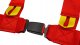 Pasy sportowe Slide V2 Czerwone 4P 3" E4 1