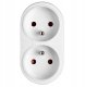 Rozgałęźnik sieciowy 2x 2P+0 3500W 230V VA0131 VAYOX 6