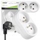 Rozgałęźnik sieciowy 2x 2P+0 3500W 230V VA0131 VAYOX 8