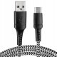 Vayox Kabel USB - micro USB oplot czarno-biały 1m VA0150 Vayox 1
