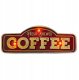 Znak Metalowy RETRO LED Fresh Brewed Coffee Forever Light 1
