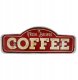 Znak Metalowy RETRO LED Fresh Brewed Coffee Forever Light 7