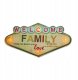 Znak Metalowy RETRO LED Welcome Family Forever Light 1