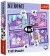 Trefl Puzzle 4w1 Kuromi, Dzień Kuromi - łącznie 207 elementów (34676) 1