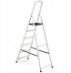 Drabina aluminiowa, 6 stopni, wytrzymałość 150 kg I-1916 4