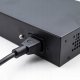 Switch niezarządzalny Qoltec przełącznik sieciowy FAST Ethernet 8x RJ45 PoE 2x RJ45 Uplink 1x SFP | 120W | 1000 Mb/s 5