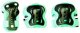 Sale! Muuwmi Elbow and knee protector set M size turquoise AU 557 1