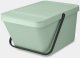 BRABANTIA Sort & Go waste bin 20L jade green 277764 1