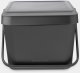 BRABANTIA Sort & Go waste sorting container 20L grey 277726 4