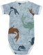 Lodger Romper Empire Fish cotton bodysuit with short sleeves Dusty turquoise 62 cm RF 081_62 3