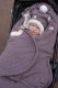 Lodger Bunker Folklore Fleece all-season sleeping bag Mauve BK 330 1
