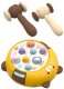 Gra Zręcznościowa Whack- A- Mole Dwa Młotki Kotek Żółto Brązowa LEAN Toys 2