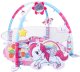 Mata Edukacyjna Dla Niemowląt Basen Na Kulki 3w1 Jednorożec Różowa 3