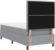 vidaXL Rama łóżka z materacem Jasnoszary Materiał 100 x 200 cm Materac 10