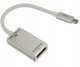 AUDA CableTime Adapter USB 3.1 typ-C - DisplayPort 4K@60 (wtyk / gniazdo) srebrny 15cm 1