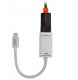 AUDA CableTime Adapter USB 3.1 typ-C - DisplayPort 4K@60 (wtyk / gniazdo) srebrny 15cm 2