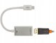 AUDA CableTime Adapter USB 3.1 typ-C - DisplayPort 4K@60 (wtyk / gniazdo) srebrny 15cm 4