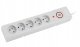 Przedłużacz elektryczny Listwa zasilająca antyprzepięciowa ARCON Z5 na 5 gniazd 2P+Z z wyłącznikiem szara 5m 3