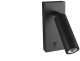 Oprawa MADARA SLIM MR11 SWITCH KINKIET 230V IP20 38x95 + baza140x60x25 CZARNY z włącznikiem 1