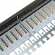 Patch panel RACK 19 kat.6A 24p FTP z półką 1U czarny 6
