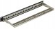 Patch panel pusty RACK 19 1U na 24 moduły keystone STP czarny NEKU 2
