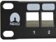 Patch panel pusty RACK 19 1U na 24 moduły keystone STP czarny NEKU 4
