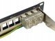 Patch panel pusty RACK 19 1U na 24 moduły keystone STP czarny NEKU 6