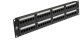 Patch panel RACK 19 kat.6 48p UTP 2U czarny NEKU 1