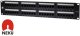 Patch panel RACK 19 kat.6 48p UTP 2U czarny NEKU 1