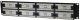 Patch panel RACK 19 kat.6 48p UTP 2U czarny NEKU 2