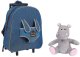 Perletti Holly Hypopotamo Trolley with plush toy 38cm 1