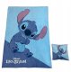 Disney Stitch polar blanket + cushion set 1
