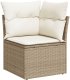 vidaXL Sofa ogrodowa Zestaw 6 Beżowy Rattan, Poliester Sofa na zewnątrz 5