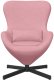vidaXL Fotel jajko Różowy Welur 4
