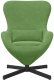 vidaXL Fotel Jajko Zielony Welur 4