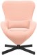 vidaXL Fotel jajko Różowy z tkaniny przypominającej wełnę 4