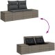 vidaXL 2-osobowa sofa ogrodowa z schowkiem i poduszkami szary rattan w technologii poliwęglanowej 6