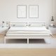 vidaXL Stelaż łóżka z wezgłowiem Biały 180x220 cm Lite drewno sosnowe 4