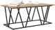 vidaXL Stolik kawowy Artisan z dębu, 100x50x40 cm, z drewna inżynieryjnego i metalu 3