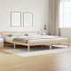 vidaXL Łóżko z zagłówkiem 200x210 cm z litego drewna sosnowego 1