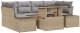 Zestaw Sof Ogrodowych Zestaw 7 Beżowy Rattan 2