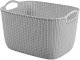 Basket Knit L rectangle 19L 40x30x23cm light gray 3253924849744 1