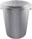 Waste bin Mats 50L Maxi O50x55cm silver 4001515214957 1