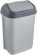Waste bin with swivel lid 10L Swantje 25 5x19x38cm air silver color 4001515306959 1