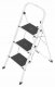 Folding stepladder K40 BasicLine / steel / 3 steps safety handle 4007126017208 1