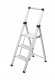 Step stool foldable Selekta DK40 BasicLine / aluminum / 3 steps 4007126017284 1