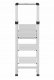 Step stool foldable Selekta DK40 BasicLine / aluminum / 3 steps 4007126017284 1